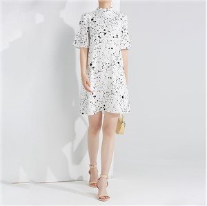 여성 용 인쇄 여름 쇼트 드레스